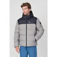 куртка , демисезон/зима, силуэт прямой, капюшон, карманы, манжеты, внутренний карман, размер M, серый, черный Baon