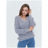 Пуловер , размер L (46), серый Diana Delma