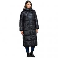 Пальто   зимнее, силуэт прямой, размер 40(50RU), фиолетовый MFIN