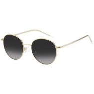 Солнцезащитные очки BOSS, круглые, для женщин, золотой Hugo Boss