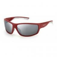 Солнцезащитные очки , невидимка, поляризационные, для женщин, красный Polaroid