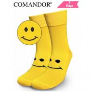 Мужские носки , 1 пара, размер 38;39;40, желтый Comandor