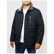 куртка , демисезон/зима, силуэт прямой, ветрозащитная, размер 50, синий Pierre Cardin