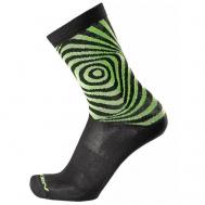 Носки , размер S/M, черный, зеленый Nalini