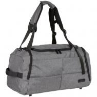 Сумка дорожная сумка-рюкзак , 33 л, 25х27х50 см, ручная кладь, серый Polar