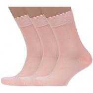 Носки , 3 пары, размер 23-25, розовый Носкофф