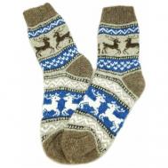 Носки , размер 37-40, белый, серый, синий Рассказовские носки