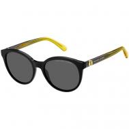 Солнцезащитные очки , овальные, оправа: пластик, с защитой от УФ, для женщин, черный Marc Jacobs