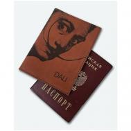 Обложка для паспорта , коричневый KAZA