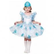 Карнавальный костюм для детей  Снежинка серебрянная, рост 128-134 см (единый размер) Карнавалофф