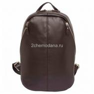 Рюкзак , натуральная кожа, отделение для ноутбука, вмещает А4, коричневый Lakestone