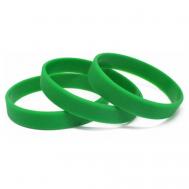 Браслет 50 штук Силиконовые браслеты без логотипа, размер L., размер 20 см., размер L, диаметр 6.4 см., зеленый MSKBraslet