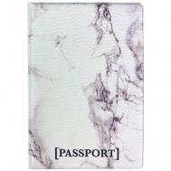 Обложка для паспорта , белый Wonder Me GIFT