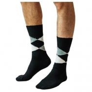 Мужские носки , 1 пара, классические, вязаные, износостойкие, размер 25 (размер 40), черный HOLTY