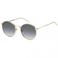 Солнцезащитные очки , круглые, оправа: металл, для женщин, золотой Tommy Hilfiger