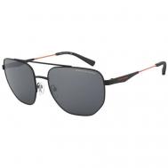 Солнцезащитные очки , авиаторы, оправа: металл, с защитой от УФ, зеркальные, для мужчин, черный Luxottica