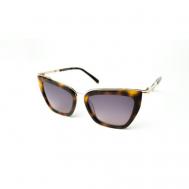 Солнцезащитные очки , кошачий глаз, с защитой от УФ, градиентные, для женщин, коричневый DSquared2