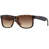 Солнцезащитные очки , прямоугольные, оправа: пластик, поляризационные, градиентные, коричневый Luxottica