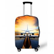 Чехол для чемодана  fu_aero_M, полиэстер, размер M, оранжевый, синий Ledcube
