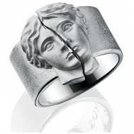 Кольцо , размер 17, серебряный Thing Jewelry