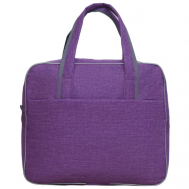 Сумка саквояж , фактура гладкая, фиолетовый Demar Bags