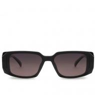 Солнцезащитные очки , квадратные, оправа: пластик, поляризационные, для женщин, черный MORE JANE