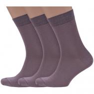 Мужские носки , 3 пары, размер 23-25, коричневый Носкофф