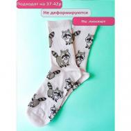 Женские носки , размер 38/41, белый Happy Frensis