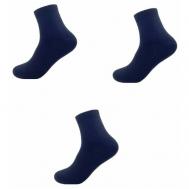 Женские носки  средние, махровые, утепленные, размер 23, синий NAITIS