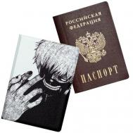 Обложка , экокожа, отделение для карт, отделение для паспорта, белый Keks