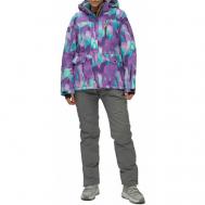 Комплект с брюками  для сноубординга, зимний, силуэт полуприлегающий, утепленный, водонепроницаемый, размер 44, фиолетовый Без бренда