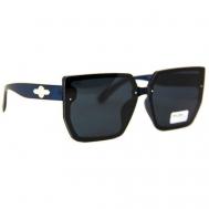 Солнцезащитные очки , кошачий глаз, с защитой от УФ, поляризационные, черный MALISSA