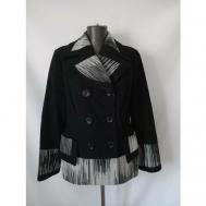 Пальто  демисезонное, размер 48, черный сантана