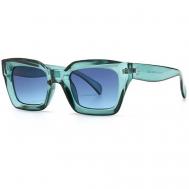 Солнцезащитные очки , прямоугольные, голубой LOCO