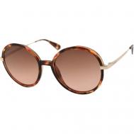 Солнцезащитные очки , круглые, для женщин, коричневый Max&Co