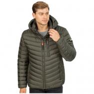 куртка , демисезон/зима, силуэт прямой, размер 48, хаки NortFolk