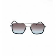 Солнцезащитные очки  HV68076, квадратные, оправа: металл, поляризационные, с защитой от УФ, градиентные, синий Havvs