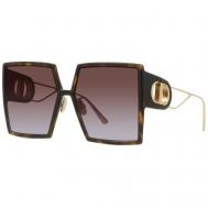 Солнцезащитные очки , квадратные, градиентные, с защитой от УФ, для женщин, золотой Dior