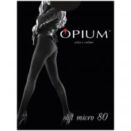 Колготки   Soft Micro, 80 den, размер 2, черный Opium