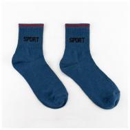 Мужские носки , 1 пара, классические, размер 27-29, синий Happy Frensis