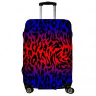 Чехол для чемодана , размер M, красный, синий LeJoy
