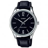 Наручные часы  MTP-V005L-1B, черный, серебряный Casio