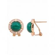 Серьги , малахит, зеленый Lotus Jewelry