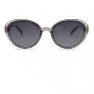 Солнцезащитные очки , кошачий глаз, оправа: пластик, с защитой от УФ, для женщин, серый Victorias Girl