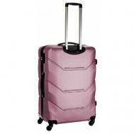Умный чемодан , 61 л, размер M+, коралловый, розовый Freedom