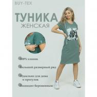 Туника , размер 46, зеленый Buy-tex.ru