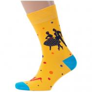 Мужские носки , 1 пара, размер 25 (38-40), желтый MoscowSocksClub