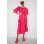 Платье , повседневное, макси, подкладка, размер 42, розовый TOPTOP STUDIO