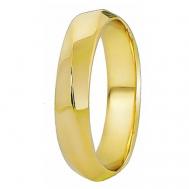 Кольцо обручальное , желтое золото, 585 проба, размер 19.5 Юверос
