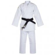 Кимоно  для дзюдо  без пояса, сертификат IJF, размер 185, белый Adidas